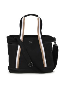 BOSS Kidswear sac à langer à logo imprimé - Noir