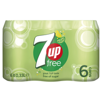 7UP Free of Sugar  Blik 6 x 330ML bij Jumbo