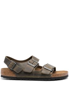 Birkenstock sandales Milano en cuir - Vert