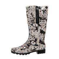 XQ regenlaarzen met bloemenprint wit