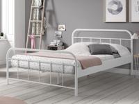 Bed BONO 140x200 cm metaal wit
