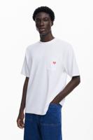 Logo T-shirt met zakje - WHITE - XL