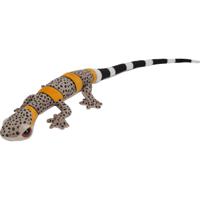 Nature Planet Knuffeldier Gekko Hagedis - pluche stof - premium knuffels - beige/geel - 112 cm   - - thumbnail