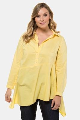 Ulla Popken Tuniek, wijde puntzoom, halve knopenlijst - Grote Maten