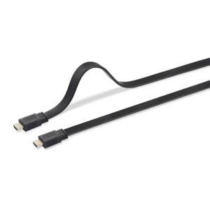 SpeaKa Professional SP-8596844 HDMI-kabel HDMI Aansluitkabel HDMI-A-stekker, HDMI-A-stekker 10.00 m Zwart 4K UHD, Audio Return Channel (ARC), Vergulde