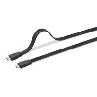 SpeaKa Professional SP-8596844 HDMI-kabel HDMI Aansluitkabel HDMI-A-stekker, HDMI-A-stekker 10.00 m Zwart 4K UHD, Audio Return Channel (ARC), Vergulde - thumbnail