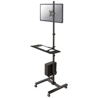 Neomounts FPMA-MOBILE1700 PC/monitor-trolley 1 stuks 25,4 cm (10) - 81,3 cm (32) Zwart Zwenkbaar, Roteerbaar, Kantelbaar