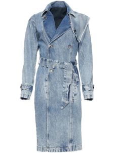 Retrofete veste en jean Dakota à taille ceinturée - Bleu