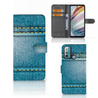 Motorola Moto G60 Wallet Case met Pasjes Jeans - thumbnail