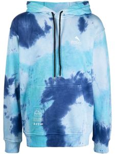 Mauna Kea hoodie à imprimé tie dye - Bleu