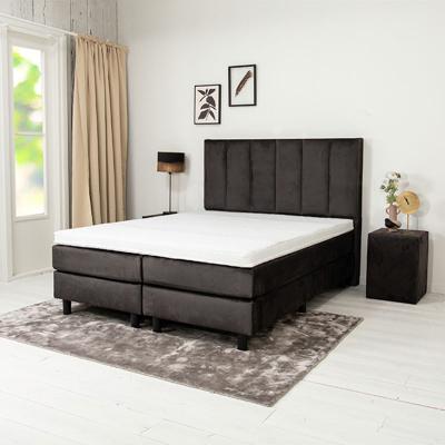 Nova Spring Boxspringset - Bilbo 160 x 200 cm, Kleur: Velours antraciet