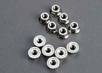 Nuts, 3mm flanged (12) - thumbnail