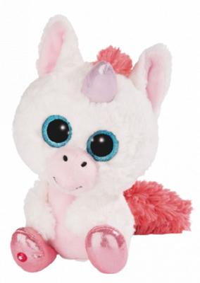 Nici knuffeleenhoorn Glubschis Milky Fee junior 25 cm wit/roze Nici knuffeleenhoorn Glubschis Milky Fee junior 25 cm wit/roze