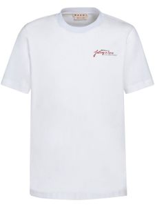 Marni t-shirt en coton à imprimé graphique - Blanc