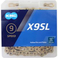 KMC Fietsketting X9SL Ti-N Goud 114 schakels - thumbnail