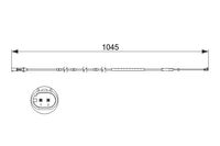 Waarschuwingscontact, remvoering-/blokslijtage BOSCH, u.a. für BMW