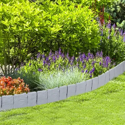 Premium Tuinpad Rand Set Steeneffect - 10 Stuks