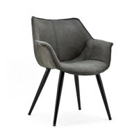 Sohome Eetkamerstoel 'Kimberly' met armleuning, kleur antraciet