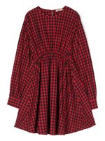 Nº21 Kids robe-chemise en coton à carreaux vichy - Rouge - thumbnail