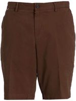 BOSS short à patch logo - Marron