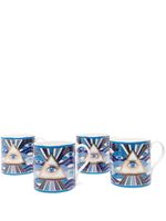 Jonathan Adler lot de quatre tasses Druggist - Bleu