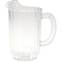 1x Kunststof water of sap karaffen/schenkkannen 1 L - Waterkannen