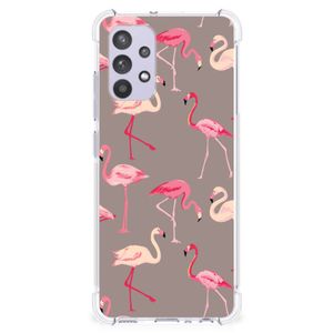 Samsung Galaxy A32 4G | A32 5G Enterprise Editie Case Anti-shock Flamingo