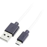 LogiLink USB-kabel USB 2.0 USB-A stekker, USB-micro-B stekker 1.80 m Zwart CU0063 - thumbnail