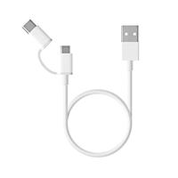 Xiaomi sjx01zm Mi 2-in-1 USB Cable Micro USB to Type CMi 2 en 1 30CM Wit