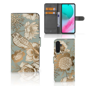 Hoesje voor Samsung Galaxy M54 Vintage Bird Flowers