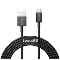 Baseus Superior MicroUSB Snel Opladen Datakabel - 2m - Zwart - thumbnail