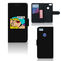 Motorola Moto E6 Play Wallet Case met Pasjes Popart Oh Yes