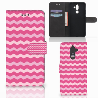 Nokia 7 Plus Telefoon Hoesje Waves Pink
