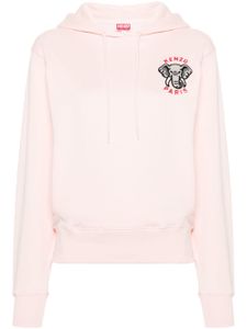 Kenzo hoodie à motif éléphant brodé - Rose