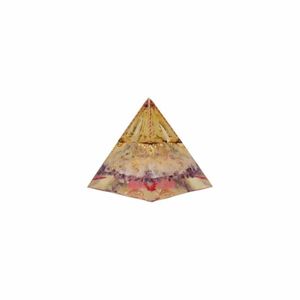 Orgonite Piramide Rozenkwarts/ Amethist/ Bergkristal (130 mm)