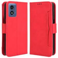 Motorola Moto G Play (2024) Cardholder Series Portemonnee Hoesje - Rood - thumbnail