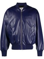 MM6 Maison Margiela veste bomber à broderies - Bleu