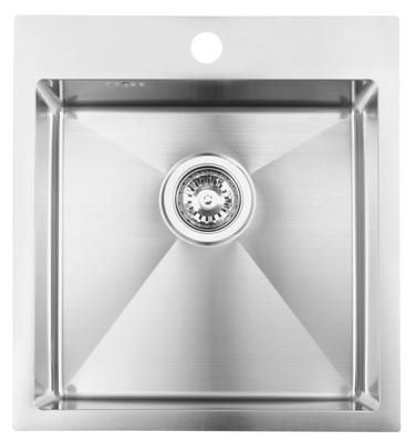 Sapho Epic spoelbak 44x48x20cm met kraangat RVS Sapho Epic spoelbak 44x48x20cm met kraangat RVS