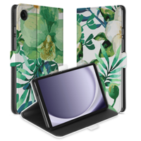 Uniek Samsung Galaxy Tab A9 Tablethoesje Orchidee Groen Design | B2C Telecom - thumbnail