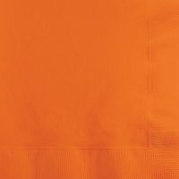 60x Oranje kleuren thema servetten 33 x 33 cm - thumbnail