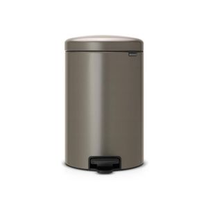 Brabantia newIcon pedaalemmer 20 liter met kunststof binnenemmer - Platinum