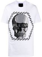 Philipp Plein pull à ornements en cristal - Blanc