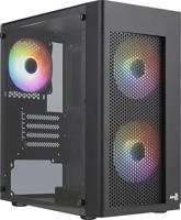 Aerocool HEXFORMBKV2, PC-Behuizing Micro ATX, 3 FRGB, Frontrooster, Zwart