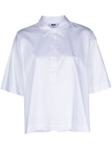 DKNY chemise en coton à manches courtes - Blanc