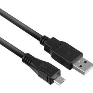 ACT USB 2.0 laad- en datakabel A male - micro B male 1 meter