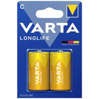 Varta LONGLIFE C Bli 2 C batterij (baby) Alkaline 1.5 V 7600 mAh 2 stuk(s) - thumbnail