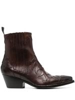 Sartore bottines en cuir - Marron