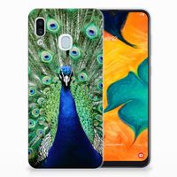 Samsung Galaxy A30 TPU Hoesje Pauw - thumbnail