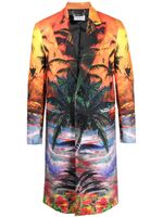 Philipp Plein manteau Hawaii à imprimé graphique - Orange