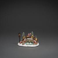 Konstsmide kerstverlichting brug 12 x 18 cm polyresin